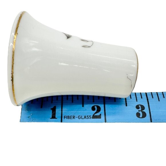 Vintage Kaysons Fine China Pepper Shaker Lily Of The Valley Design Gold Trim - Picture 4 of 9